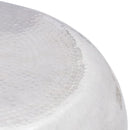 vidaXL ezüstszínű, kalapált alumínium dohányzóasztal