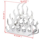 vidaXL ezüstszínű alumínium bortartó állvány 11 palackhoz