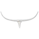 Falra szerelhető alumínium bika fej 100 cm ezüst szín