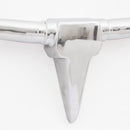 Falra szerelhető alumínium bika fej 100 cm ezüst szín