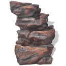 vidaXL beltéri LED-es gyantázott poliészter szökőkút