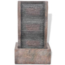 vidaXL beltéri LED-es gyantázott poliészter szökőkút