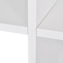 vidaXL fehér lépcsős könyvespolc/vitrines polc 142 cm