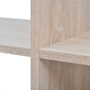 vidaXL tölgyszínű lépcsős könyvespolc/vitrines polc 142 cm