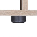 vidaXL tölgyszínű lépcsős könyvespolc/vitrines polc 107 cm