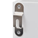 Fehér MDF fali könyvpolc/DVD/pohár tároló