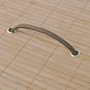 vidaXL természetes színű kerek bambusz szennyestartó kosár