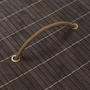 vidaXL sötétbarna ovális bambusz szennyestartó kosár