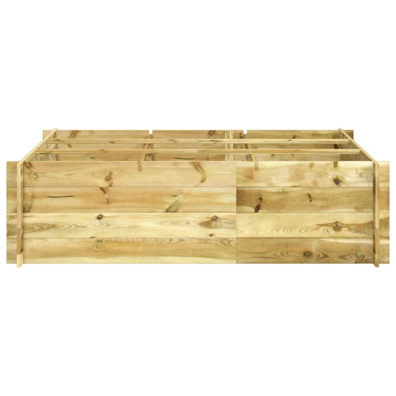 vidaXL impregnált fa magaságyás 150 x 100 x 40 cm