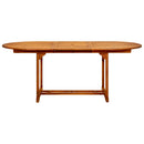 vidaXL tömör akácfa kerti asztal (150-200) x 100 x 75 cm