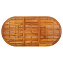 vidaXL tömör akácfa kerti asztal (150-200) x 100 x 75 cm