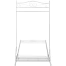 vidaXL acél ruhatartó fehér