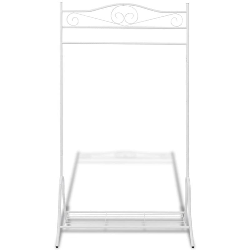 vidaXL acél ruhatartó fehér