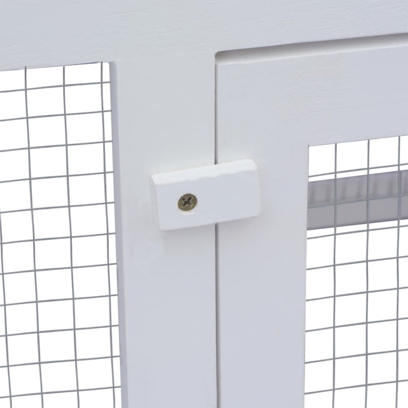 vidaXL kétszintes fa nyúlketrec