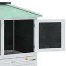 vidaXL kétszintes fa nyúlketrec