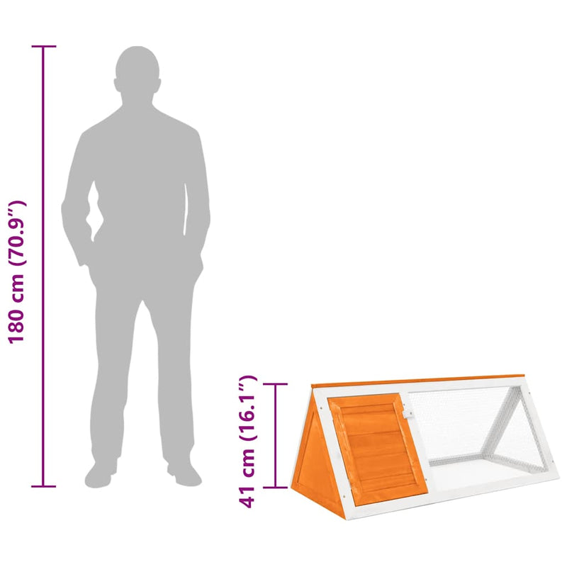 vidaXL fa nyúlketrec/állatketrec