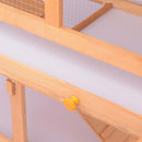 vidaXL fa állat/nyúlketrec kültéri futtatóval