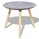 vidaXL 55cm 44cm kétrészes kisasztal/dohányzóasztal szett beton szürke
