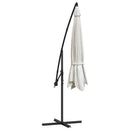 vidaXL homokfehér konzolos kerti napernyő 3,5 m