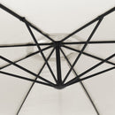 vidaXL homokfehér konzolos kerti napernyő 3,5 m