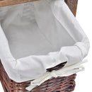 vidaXL barna fa éjjeliszekrény