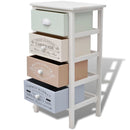 vidaXL 4 fiókos francia stílusú fa tárolószekrény