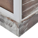 vidaXL 2 db barna és fehér éjjeliszekrény