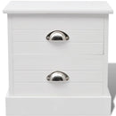 vidaXL francia éjjeliszekrény fehér
