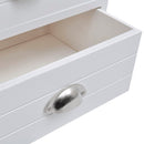 vidaXL 2 db francia stílusú éjjeliszekrény fehér