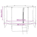 Védőháló kerek trambulinhoz 3,96 m