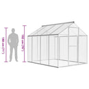 vidaXL kültéri alumínium madárház 178 x 242 x 192 cm