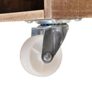 vidaXL éjjeliszekrény tömör fa barna