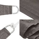 vidaXL 5x5x5 m antracit HDPE háromszög alakú napernyő