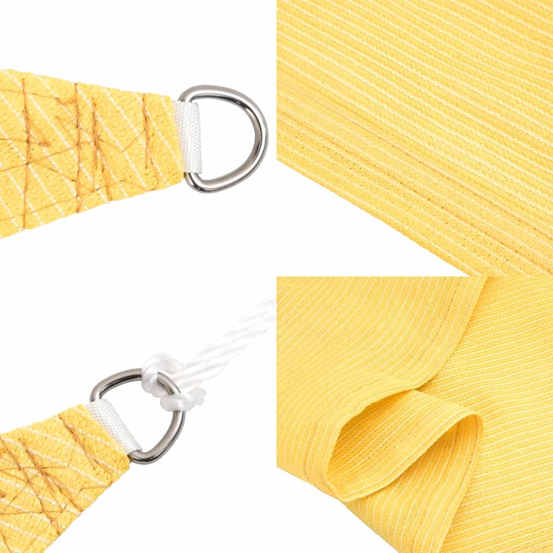 vidaXL HDPE szögletes napvitorla 4x6 m bézs