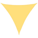 vidaXL HDPE háromszögű napvitorla 5x5x5 m bézs