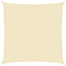 vidaXL 3,6x3,6 m krém HDPE tér napernyő