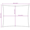 vidaXL négyszögletes, terrakotta oxford szövet napvitorla 4 x 6 m