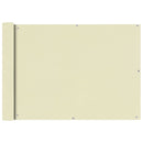 vidaXL 75x600 cm krém Oxfrod szövetű erkély ablak sötétítő