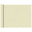 vidaXL 90x600 cm krém Oxfrod szövetű erkély ablak sötétítő