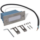 vidaXL 12 db süllyesztett LED lépcsőlámpa 44 x 111 x 56 mm