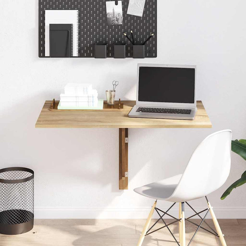 vidaXL összecsukható tölgy fali asztal 100 x 60 cm