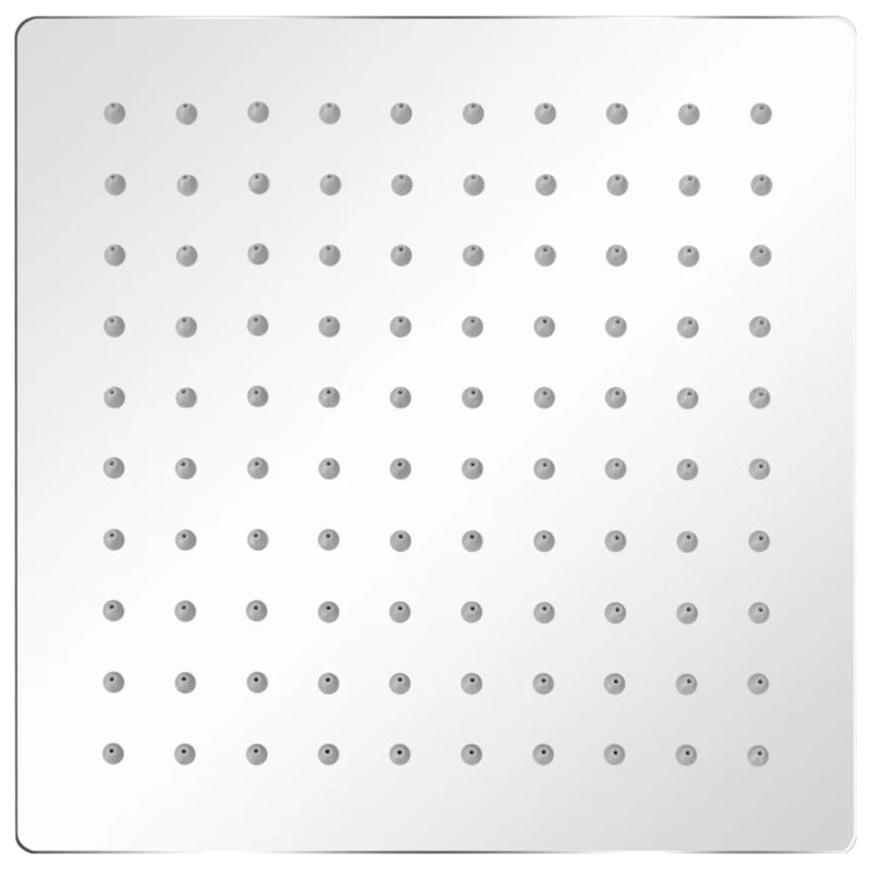 vidaXL Rozsdamentes acél zuhanyrózsa 20x20 cm négyszögletes