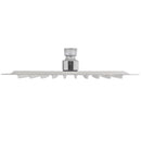 vidaXL Rozsdamentes acél zuhanyrózsa 20x20 cm négyszögletes