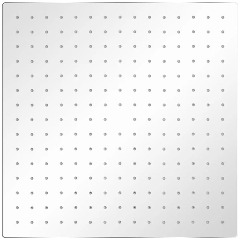 vidaXL Rozsdamentes acél zuhanyrózsa 40x40 cm négyszögletes