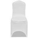 vidaXL 4 db nyújtható szék huzat fehér