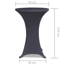 vidaXL 2 darab antracitszürke nyújtható asztalterítő 70 cm