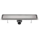 vidaXL 530x140 mm rozsdamentes acél lineáris zuhany csatorna