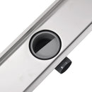 vidaXL 530x140 mm rozsdamentes acél lineáris zuhany csatorna