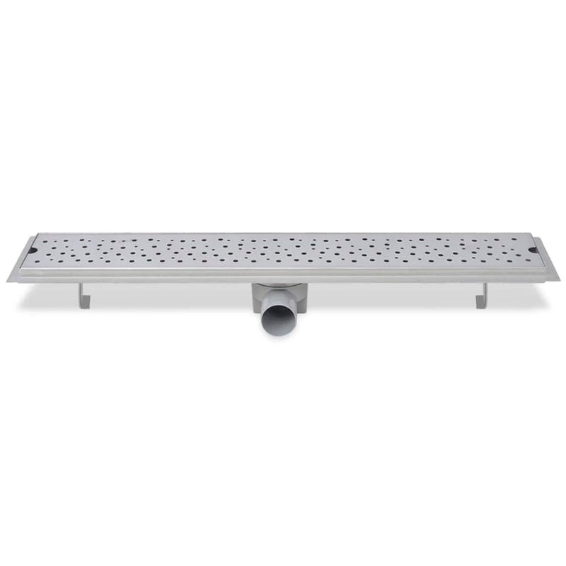 vidaXL 730x140 Lineáris rozsdamentes acél  buborék zuhany lefolyó