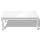 vidaXL magasfényű fehér dohányzóasztal 115 x 65 x 42 cm